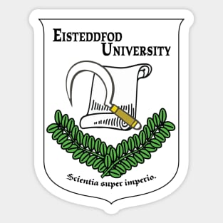 Eisteddfod University Crest Color Transparent Sticker